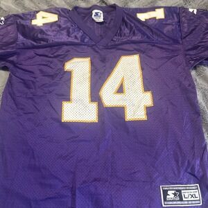 Vintage 1997 Brad Johnson#14 Minnesota Vikings Starter Jersey Mens L/XL